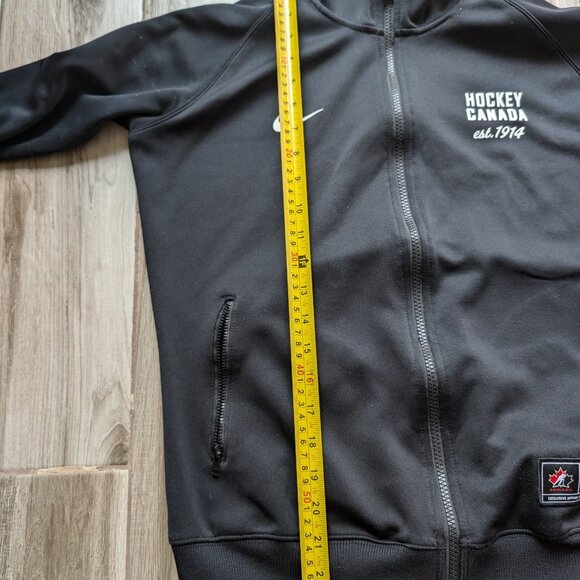 Nike Team Canada Hockey Canada Jacket L Black Track Zip Football Canada - Picture 8 of 8